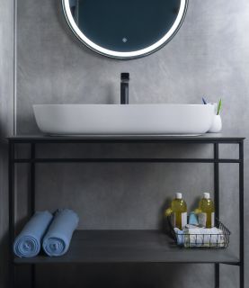 Раковина Gid N9348 51200 накладная белая 81x41x14